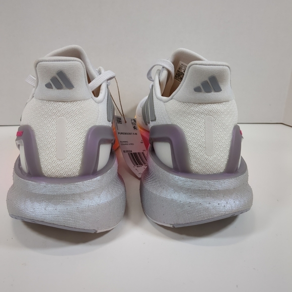 Adidas  Purebpost 5 Athletic White/Pink Sneaker NWT , Size 9.5 - Picture 3 of 7